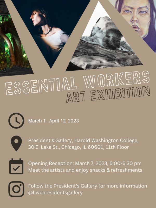 Essential Workers Exhibition Poster by Anna Pontius