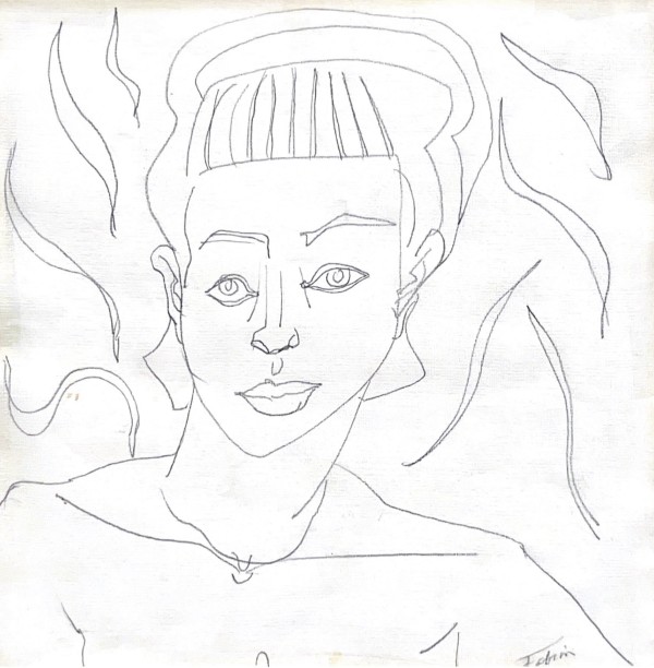 Untitled - Sketch of Woman by John Fabian