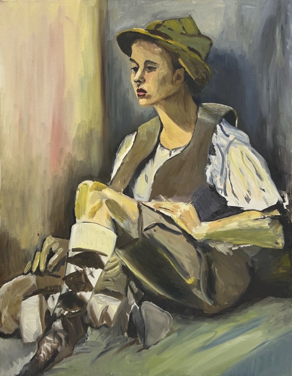 Untitled - Woman Seated in Khaki