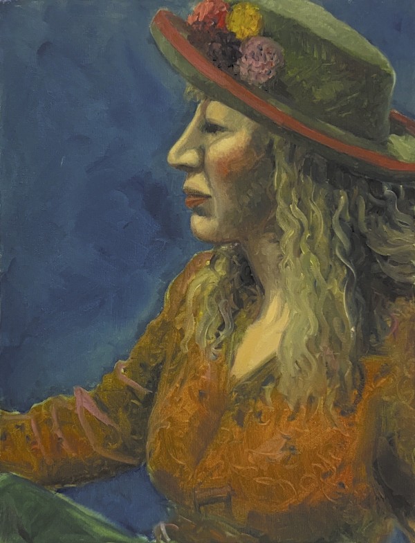 Untitled - Woman with Flowers in Hat