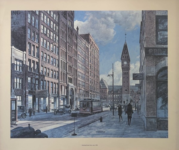 Printing House Row, circa 1920 by Robert W. Addison