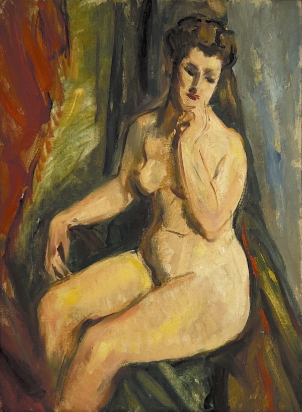 Untitled - Seated Nude Figure