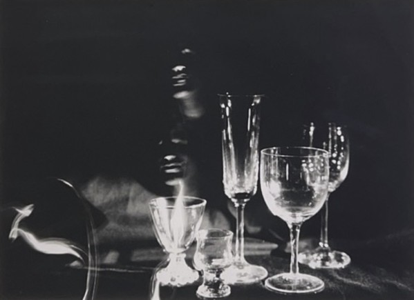 Untitled - Glassware and Faces by Emi Yamamoto