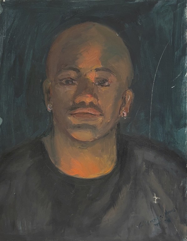 Untitled - Portrait of a Man by G. Priskes-Hames