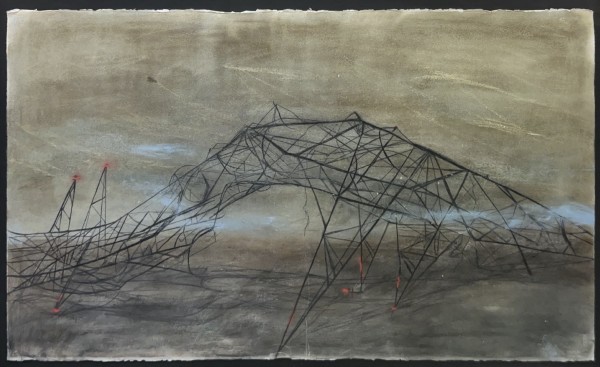 Untitled - Downed Transmission Tower Triptych (Center)