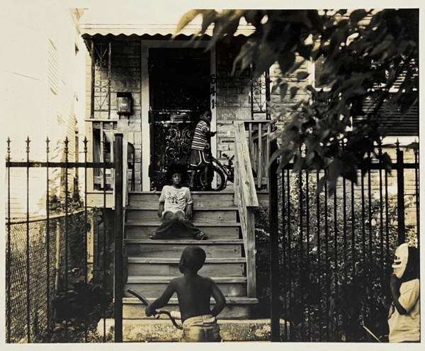Untitled - Children on Front Stoop by Vanessa Stokes