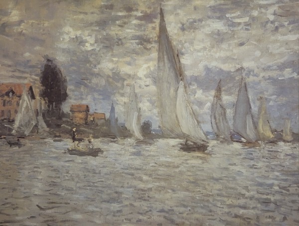 The Boats Regatta at Argenteuil by Claude Monet