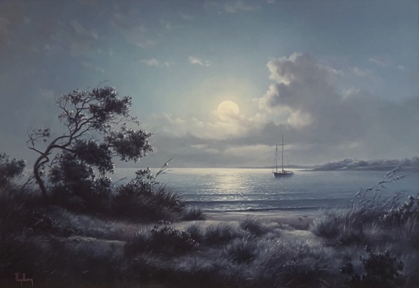 Moonlit Cove by Dalhart Windberg