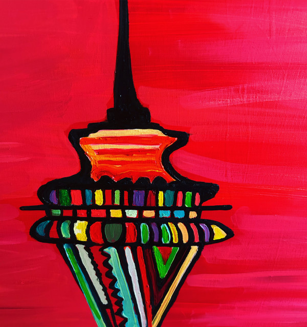 Space needle 1962 to 2025 - 62 years of Magic by Janet Borders