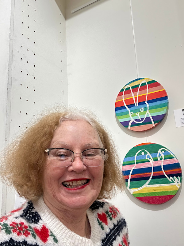 Striped bunny by Janet Borders, Image 1.