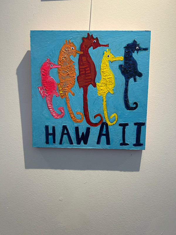 Five sea horses in Hawaii by Janet Borders, Image 1.