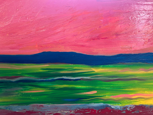 Pink sky Red sand by Janet Borders