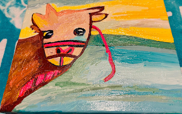 Cow always wanted a pet cow by Janet Borders