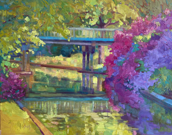 Canal Reflection by Janice Gay Maker