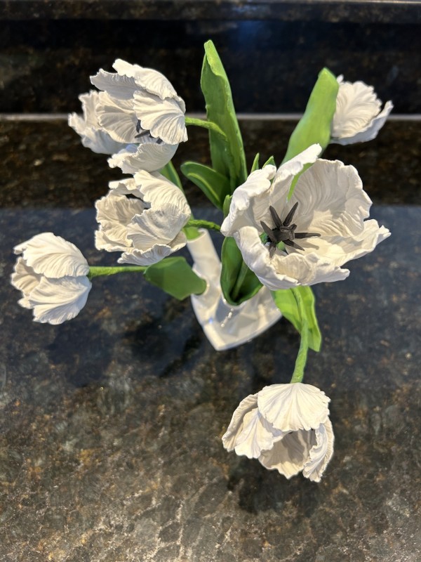 White Tulips by Nicola Cornford