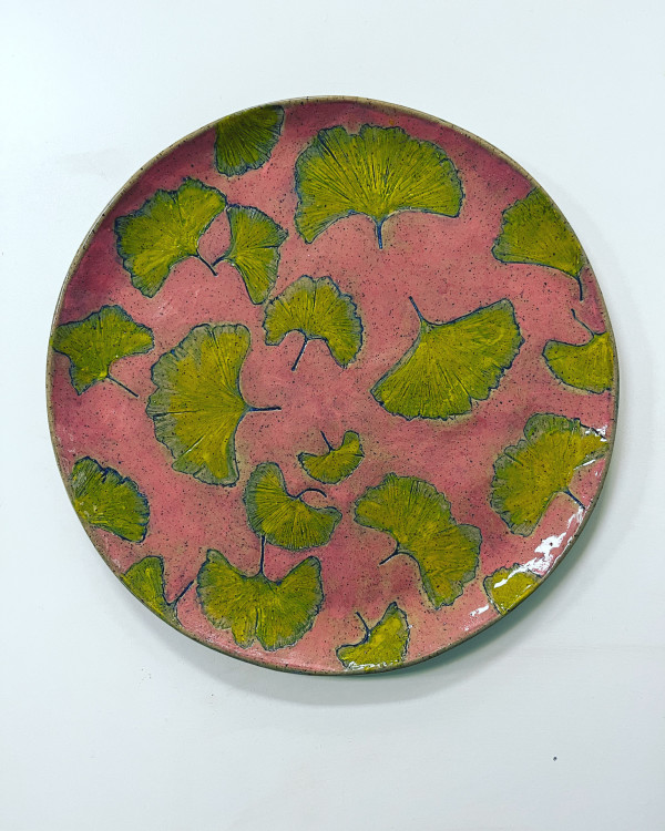 Gingko Plate by Camille Donne