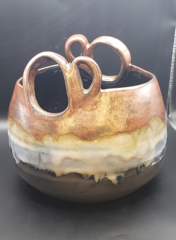 Double Handled Copper Bowl by Yvonne Hilliard-Bradley