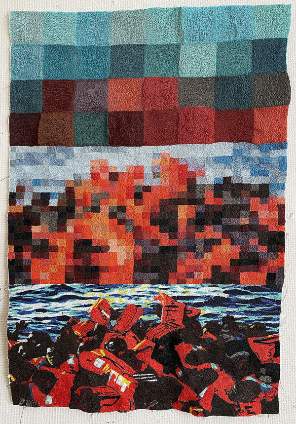 Pixel Refugees by Margaret Jo Feldman