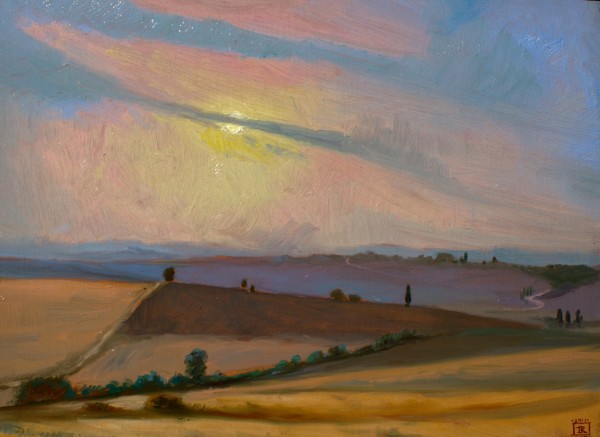 Tuscan Sunset by Rebecca King Hawkinson