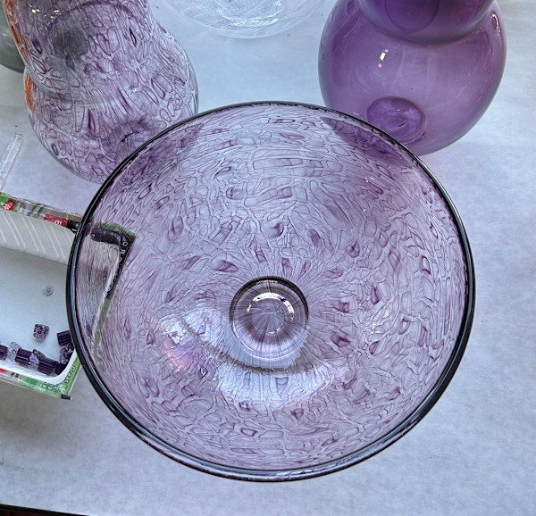 Murrini Purple Bowl by Jessie Oblon
