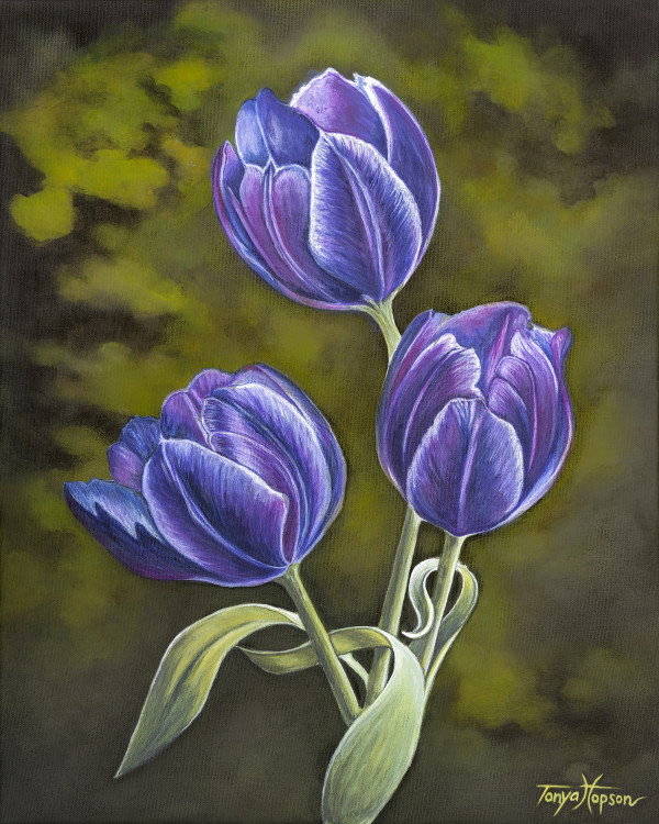 Purple Tulips by Tonya Hopson