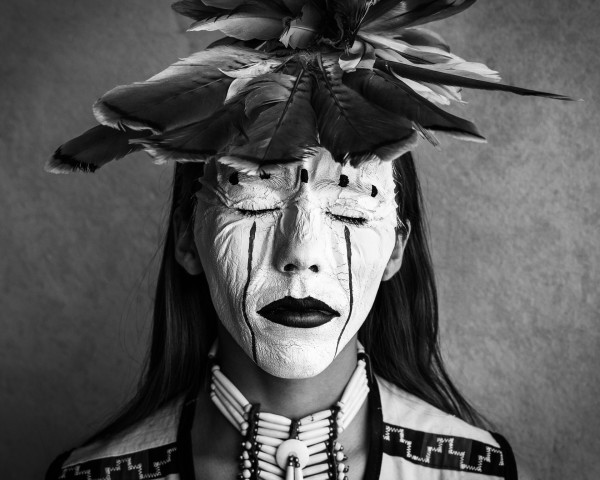 Lauren Grayhawk, Ohkay Owingeh. by Ron Cooper
