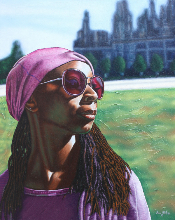 Scarlet Spaces - Portrait of Dr. Kizzi Staley Gibson by Alvin Staley