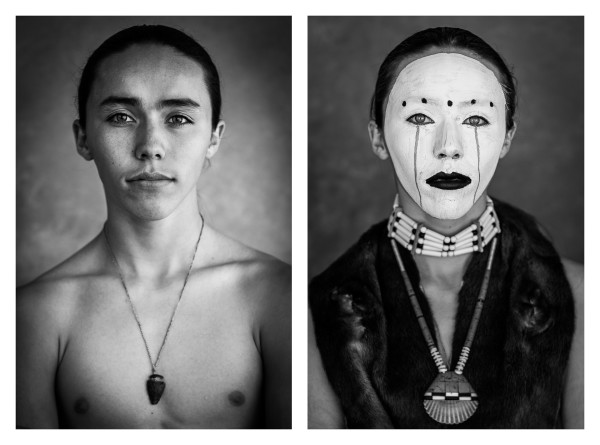 Lauren Grayhawk Diptych by Ron Cooper