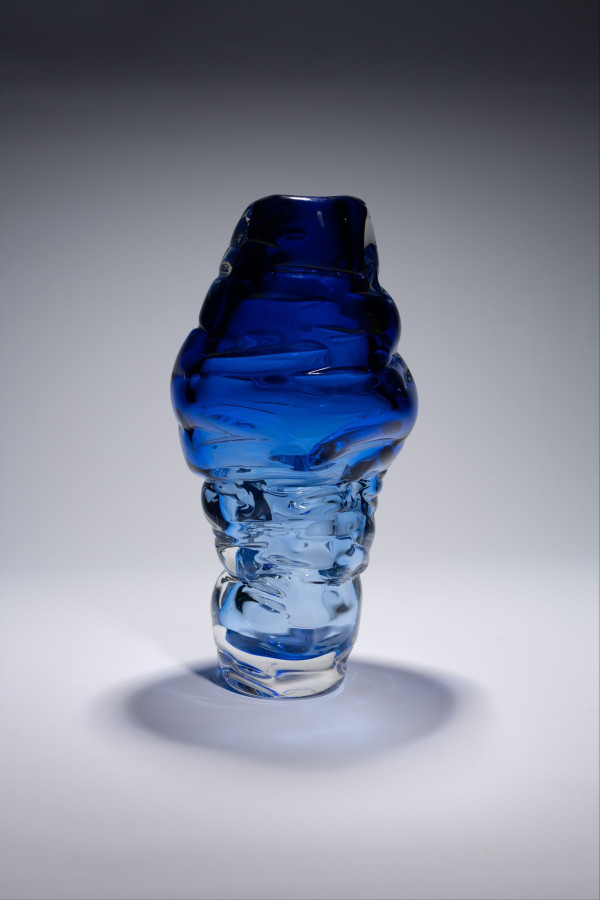 Blue Igneous Vase by Aric Snee