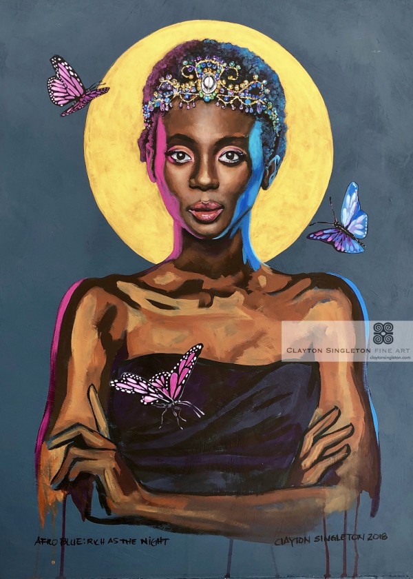 AFRO BLUE: Rich as the Night by Clayton Singleton