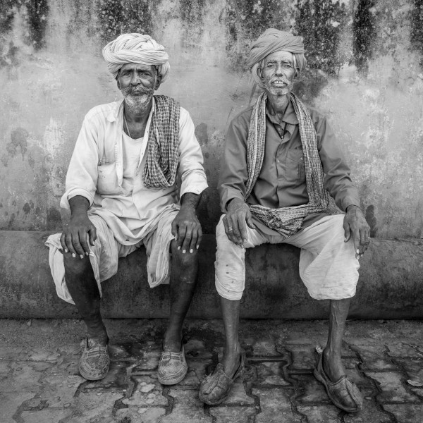 Two Friends Confront the Camera by Ron Cooper