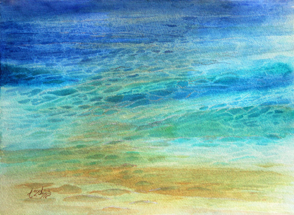 Abstract Rolling Gulf by Theresia McInnis