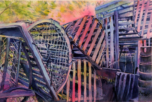 Appalachicola Lobster Traps by Theresia McInnis