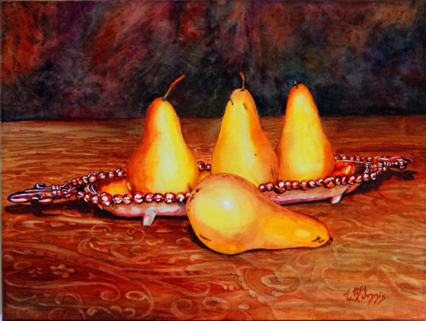 Pears in Pewter by Theresia McInnis