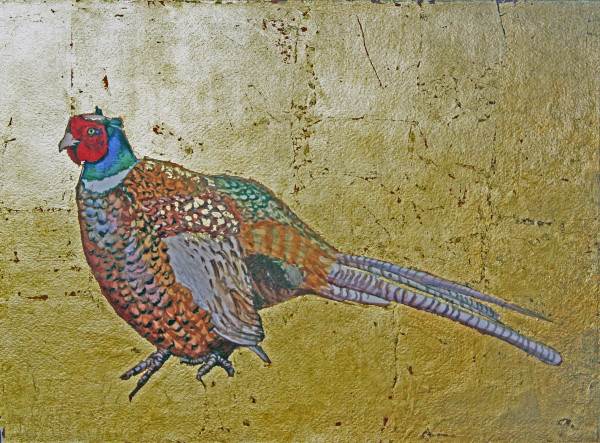 Multi-Colored Feathered Pheasant by Theresia McInnis