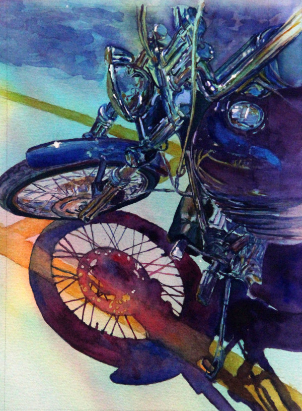 Kickstand Blues Print by Theresia McInnis