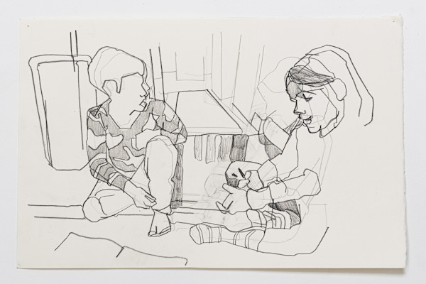 The Living Room Drawings by Eric Reinemann