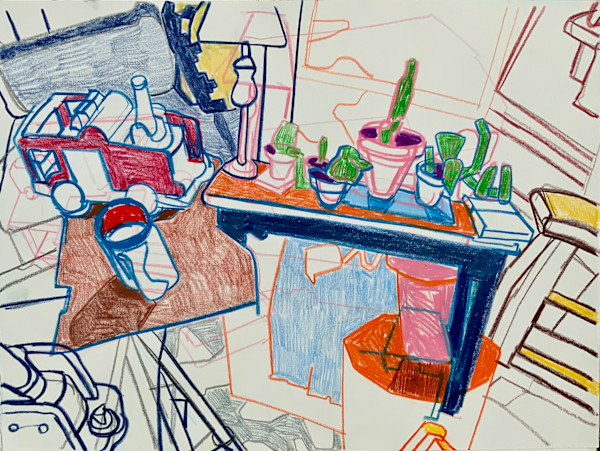 Fractured Space With Firetruck by Eric Reinemann