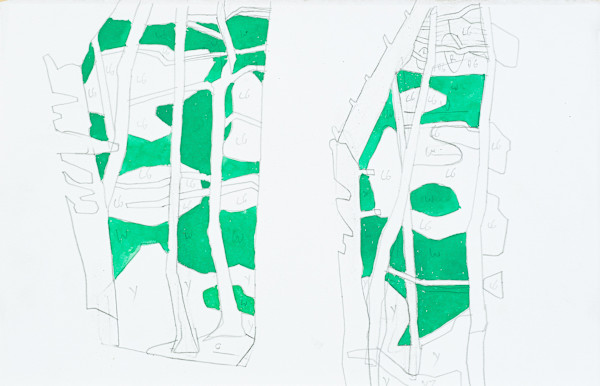 Mauserts Pond 3, diptych by Eric Reinemann