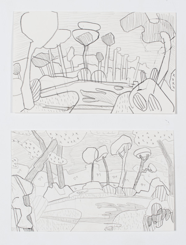 Long Pine Key, diptych by Eric Reinemann