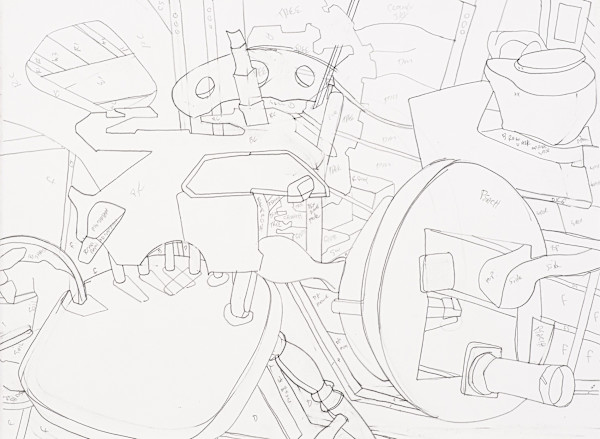 Porch Drawings, element 7 by Eric Reinemann