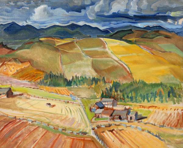 Untitled (Landscape - Farm) by George Pepper