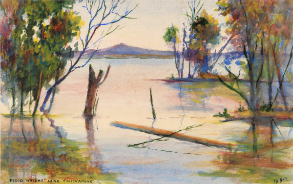 Floodwaters Lake Temiskaming by F.H. Bell