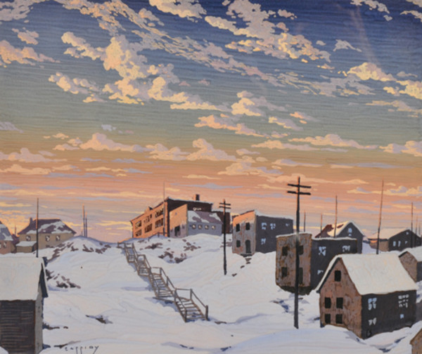 Cobalt Back Street in Winter by George Cassidy