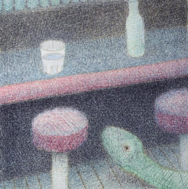 Snake and Waterglass 11 by Doug Donley