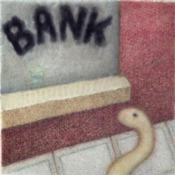 Snake and Waterglass (Bank) by Doug Donley