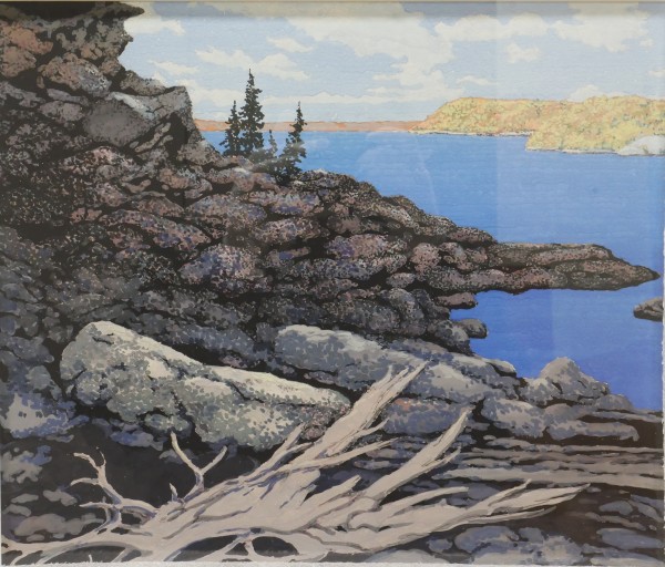 Rocky Shoreline (The Narrows Lake Temiskaming) by George Cassidy