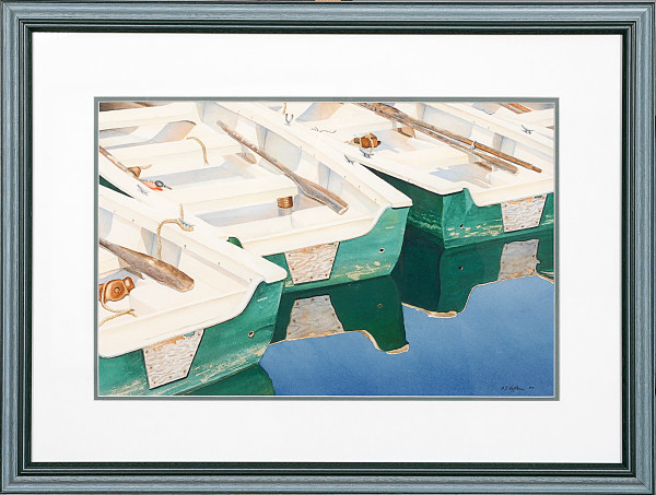 Untitled (Boats and Reflections) by Arlie Hoffman