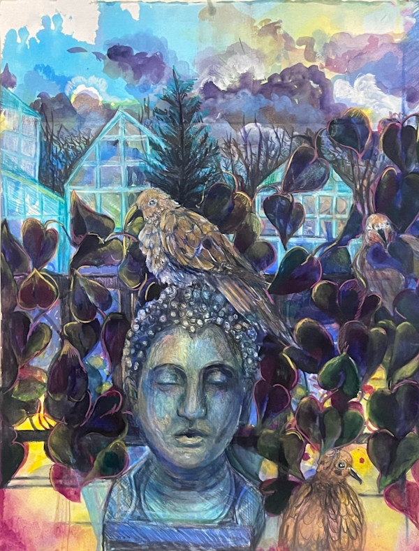 Balcony Buddah by Michelle Hinebrook