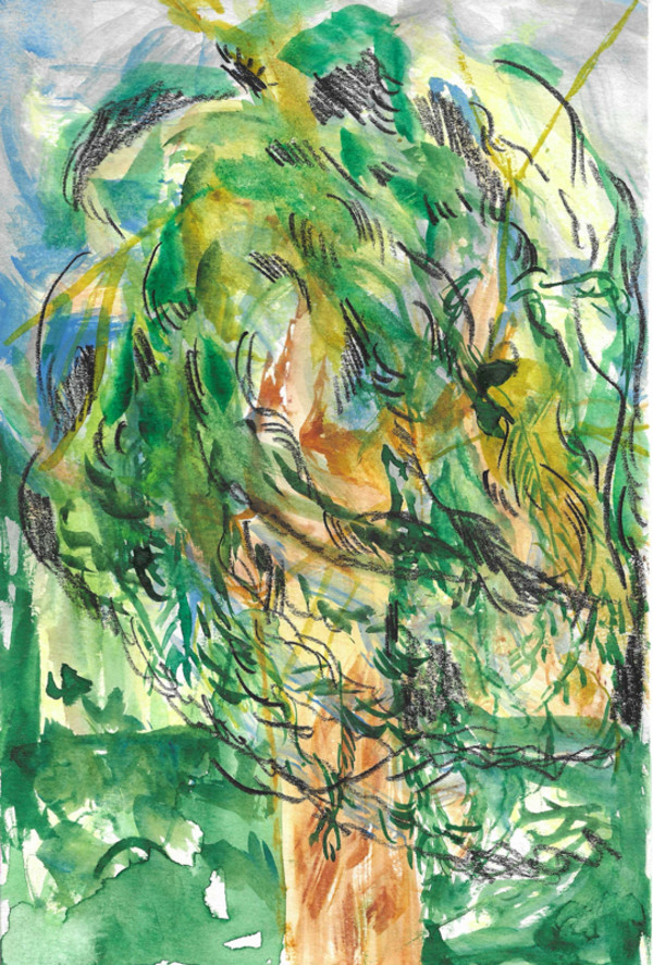 Fig 13. Watercolor on Paper, 6" x 8" by Michelle Hinebrook, Image 1.